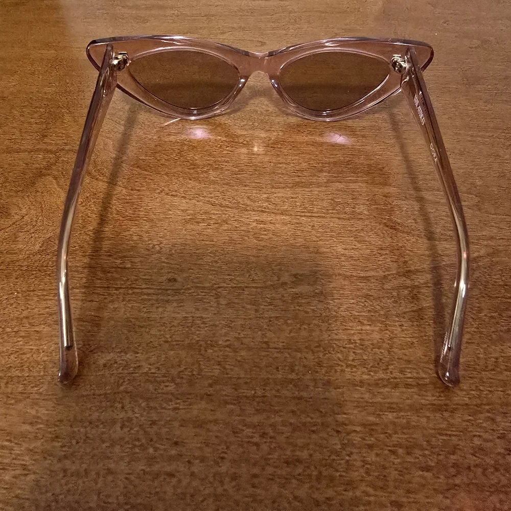 NEW The Attico x LINDA FARROW Dora Sunglasses in Pink - Picture 14 of 16
